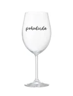 POHODINDA - čirá sklenice na víno 350 ml