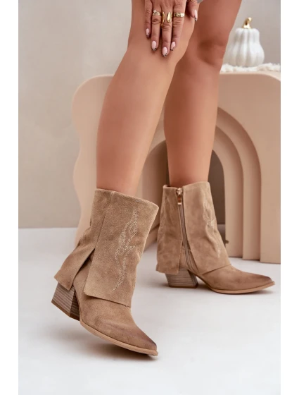 Boty na podpatku model 203869 Step in style Boty na podpatku model 203869 Step in style