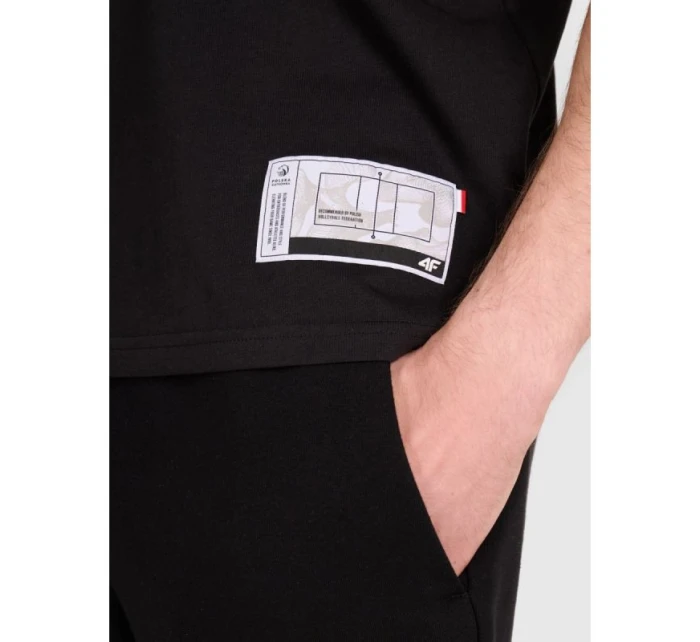 Pánské volejbalové tričko s potiskem 4F 4FRAW25TTSHM3319-20S Pánské volejbalové tričko s potiskem 4F 4FRAW25TTSHM3319-20S