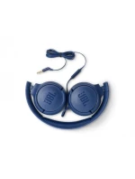 Sluchátka JBL Tune 500 (modrá, do uší; se zabudovaným mikrofonem)