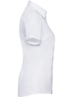 Russell Athletic 963F Halenka s krátkým rukávem, vzor rybí kost 11.963F white Russell Athletic 963F Halenka s krátkým rukávem, vzor rybí kost 11.963F white