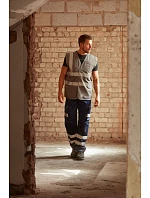 Yoko HVW 120 Hi-Vis síťovaná bezpečnostní vesta 79.W120 grey Yoko HVW 120 Hi-Vis síťovaná bezpečnostní vesta 79.W120 grey