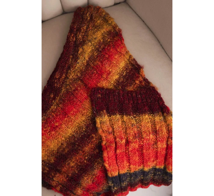 Komin dámský vlněný měkký šátek na fialový model 21865172 - K-Fashion Komin dámský vlněný měkký šátek na fialový model 21865172 - K-Fashion