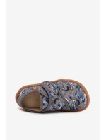 Dětské chlapecké pantofle na suchý zip Barefoot Surfer Froddo G1700438-7 šedé
