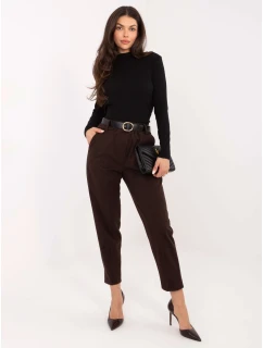 Spodnie IT SP model 21776366 ciemny brązowy - FPrice