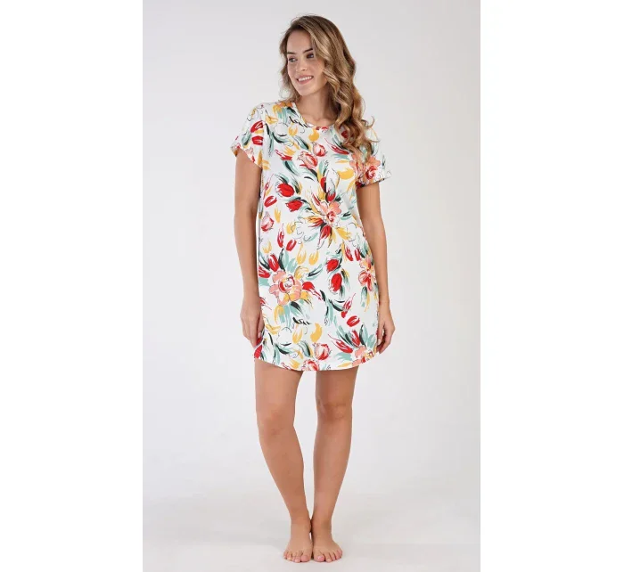 Dámská noční košile s krátkým rukávem model 19527444 - Vienetta