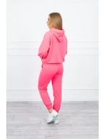 Souprava mikiny s kapucí růžová neonová Souprava mikiny s kapucí růžová neonová