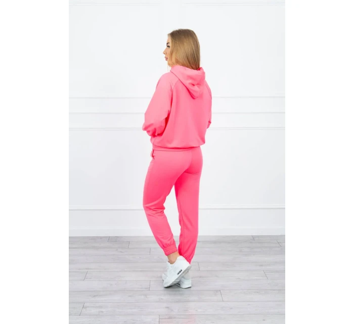 Souprava mikiny s kapucí růžová neonová Souprava mikiny s kapucí růžová neonová