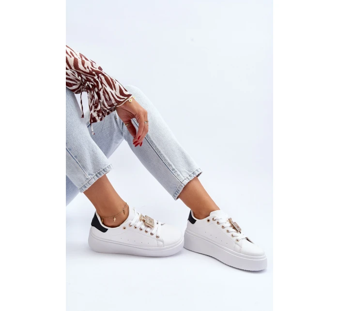 Dámské tenisky s ozdobou Bílé Celedria