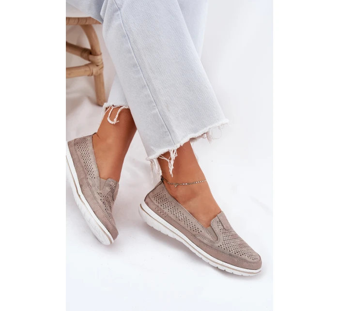 Semišové nazouvací boty model 21694201 Inez - EVENTO Semišové nazouvací boty model 21694201 Inez - EVENTO