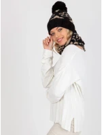 Dámská čepice AT CZ CM 317 černá a béžová