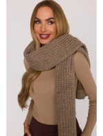 model 21417250 Žebrovaná šála béžová - Moe