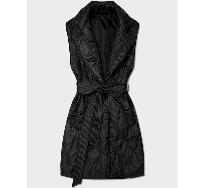 kamizelka z paskiem Goodlookin czarna model 22037904 - S'WEST