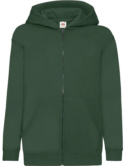 Fruit of the Loom Classic Kids Sweat Jacket Dětská mikina s kapucí 16.2045 bottle green Fruit of the Loom Classic Kids Sweat Jacket Dětská mikina s kapucí 16.2045 bottle green