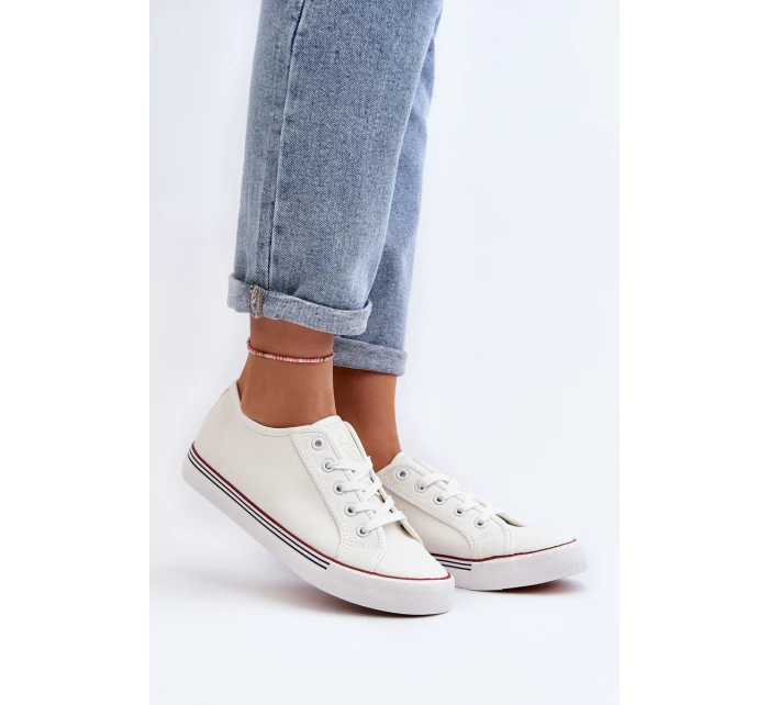 Dámské tenisky z ekokůže bílé model 21646860 - EVENTO