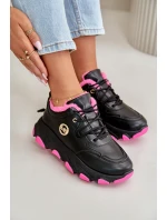 Zateplené Dámské Sportovní Boty Na Na Platformě Černé model 21668455 - Boto Zateplené Dámské Sportovní Boty Na Na Platformě Černé model 21668455 - Boto