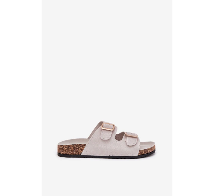 Dámské sandály se zlatými a šedé model 21703238 - Boto