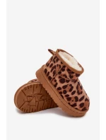 Dětské sněhule vyhřívané s Panterka Hnědé model 21718620 - Boto Dětské sněhule vyhřívané s Panterka Hnědé model 21718620 - Boto