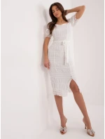 Sukienka LK SK model 21110946 biały - FPrice Sukienka LK SK model 21110946 biały - FPrice