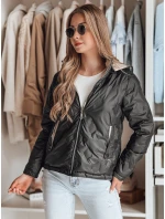 Dámská oboustranná přechodná bunda SYLVIAN černá FashionStreet TY4861 Dámská oboustranná přechodná bunda SYLVIAN černá FashionStreet TY4861