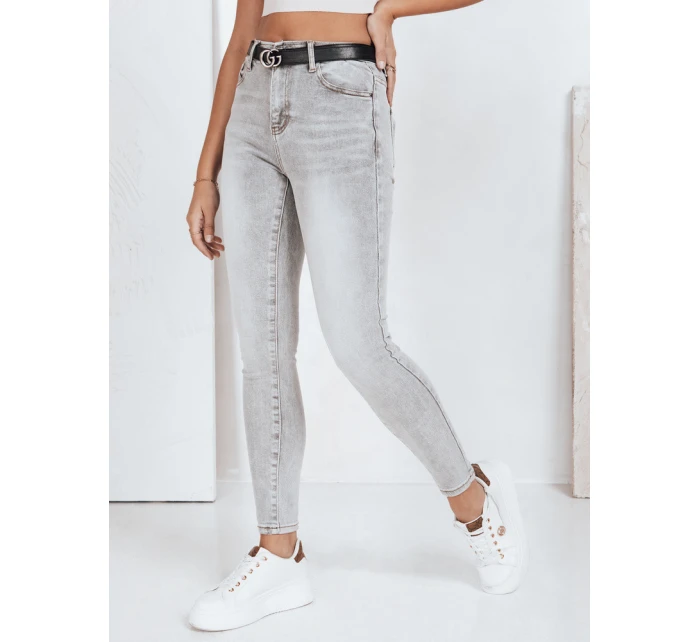 Dámské šedé džíny FashionStreet UY2802