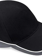 Beechfield B 171 5 panelová týmová závodní kšiltovka 53.0171 black/graphite grey/white
