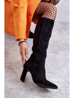 Dámské kozačky Na Vysokém Podpatku Černé Love model 21540237 - Boto