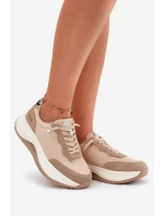 Dámské semišové tenisky na platformě Big Star RR274A345 HI-POLY SYSTEM Tmavě béžové Dámské semišové tenisky na platformě Big Star RR274A345 HI-POLY SYSTEM Tmavě béžové