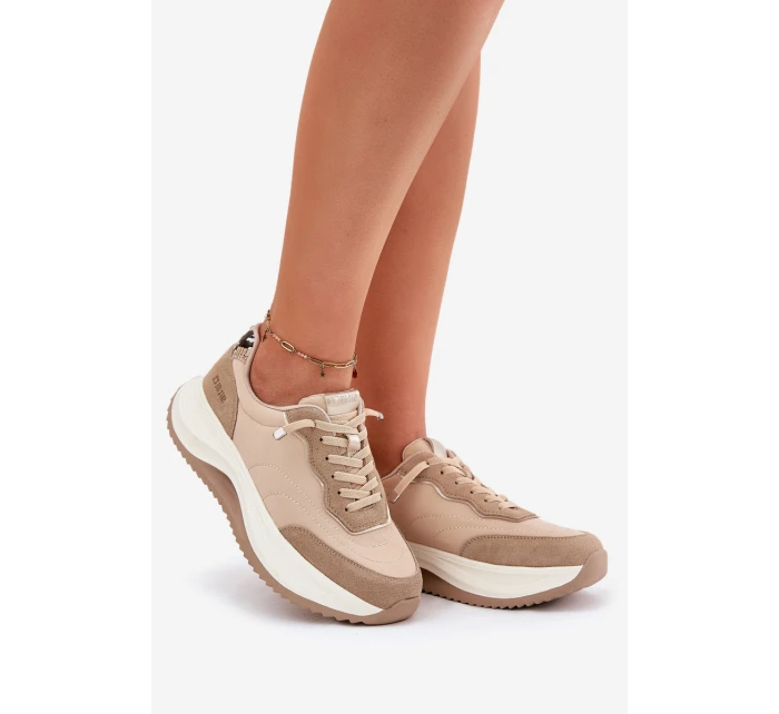 Dámské semišové tenisky na platformě Big Star RR274A345 HI-POLY SYSTEM Tmavě béžové Dámské semišové tenisky na platformě Big Star RR274A345 HI-POLY SYSTEM Tmavě béžové