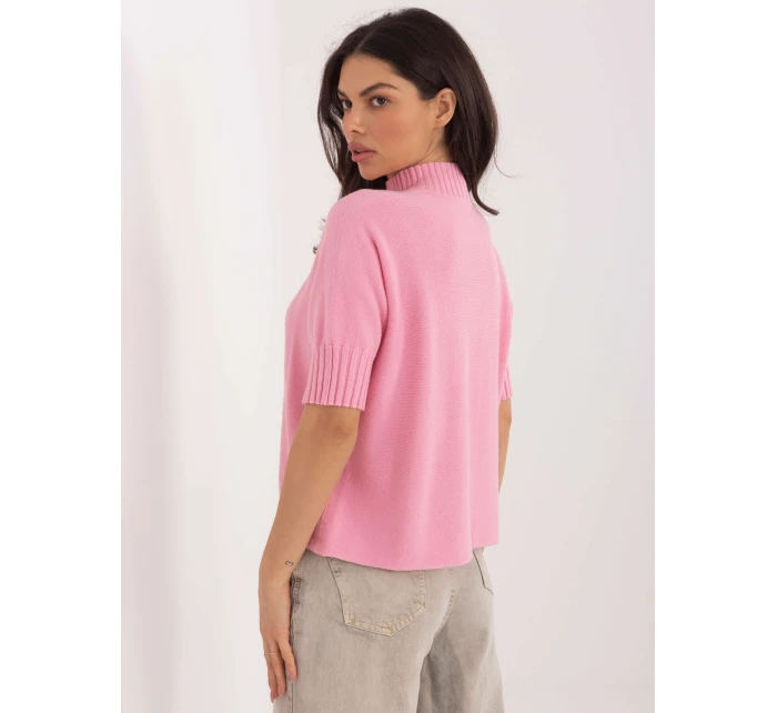 Sweter MI SW model 21819063 różowy - FPrice Sweter MI SW model 21819063 różowy - FPrice