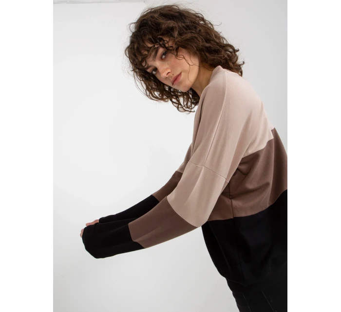 Mikina RV BL 8328.34X černá a béžová