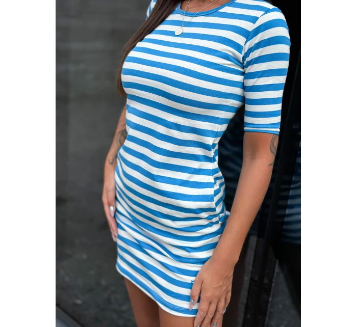 TW SK 2092 šaty.83P bílá a modrá