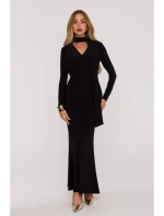 Šaty s řasením a  černé model 21479367 - Moe