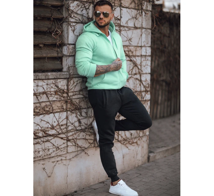 Pánská mátová a černá tepláková souprava model 21969576 - Dstreet