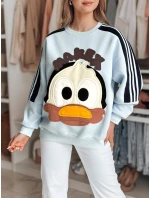 Dámská oversize mikina se  modrá Dstreet model 21989202 - FashionStreet