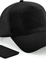 Beechfield B 638 5 panelová čepice s nášivkou 53.0638 black