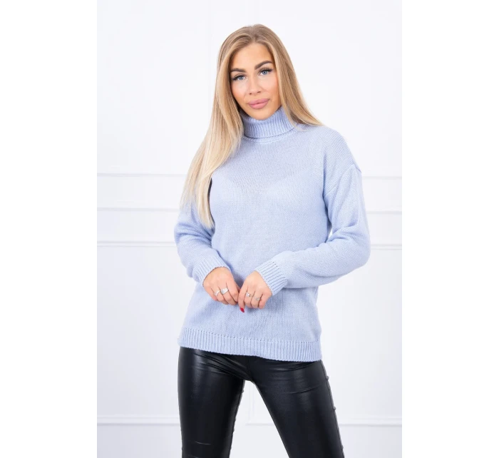 Svetr s rolákem modrý