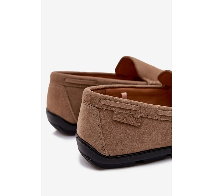 Pánské mokasíny z přírodního semiše Big Star Béžové