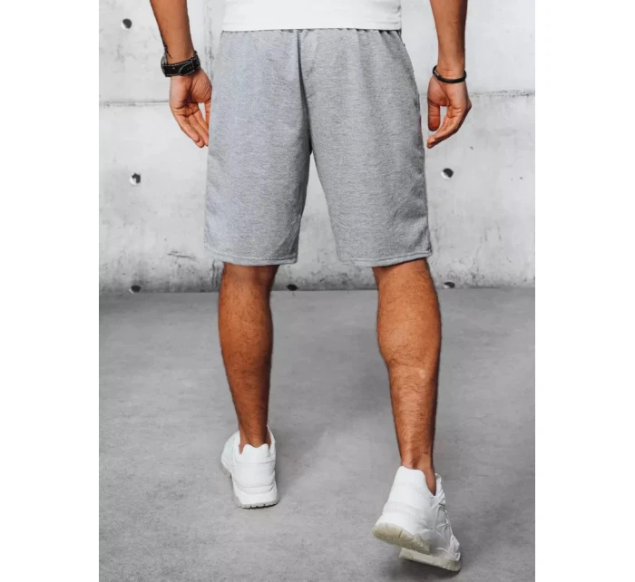 FashionStreet pánské světle šedé teplákové kraťasy SX2197