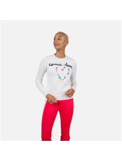 Rossignol W Esther Svetr s kulatým výstřihem bílý