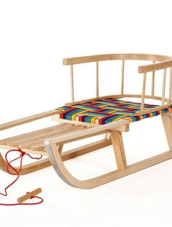 Sáňky GreenBlue GB138 s napařovaným sedákem a opěradlem