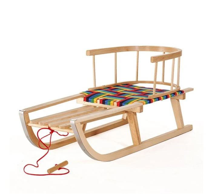 Sáňky GreenBlue GB138 s napařovaným sedákem a opěradlem