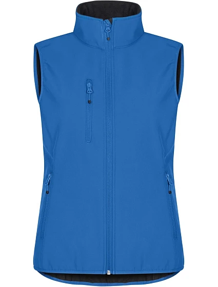 Clique Classic Softshell Vest W Dámská 3-vrstvá softshellová vesta 67.0916 royal blue Clique Classic Softshell Vest W Dámská 3-vrstvá softshellová vesta 67.0916 royal blue