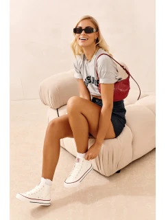 Dámské vysoké tenisky Big Star NN274276 bílé