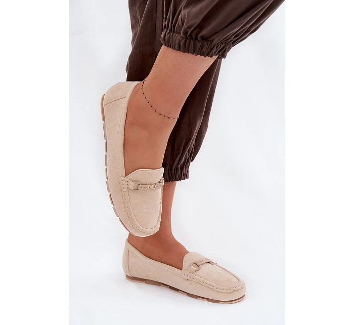 Dámské mokasíny ploché béžové Olisa