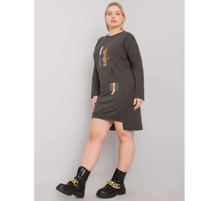 Šaty RV SK 7178.44 tmavá khaki Šaty RV SK 7178.44 tmavá khaki