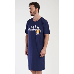 Pánská noční košile s krátkým rukávem model 19047956 - Vienetta MAN