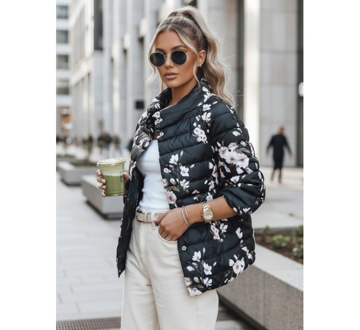 kurtka damska pikowana czarna model 22020805 - FashionStreet