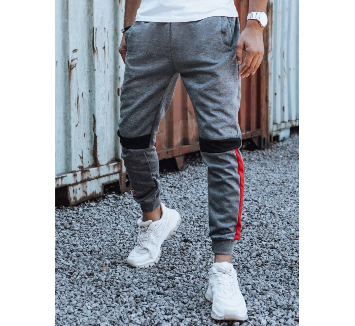 Pánské tepláky se stahovací šňůrkou antracitové UX4449