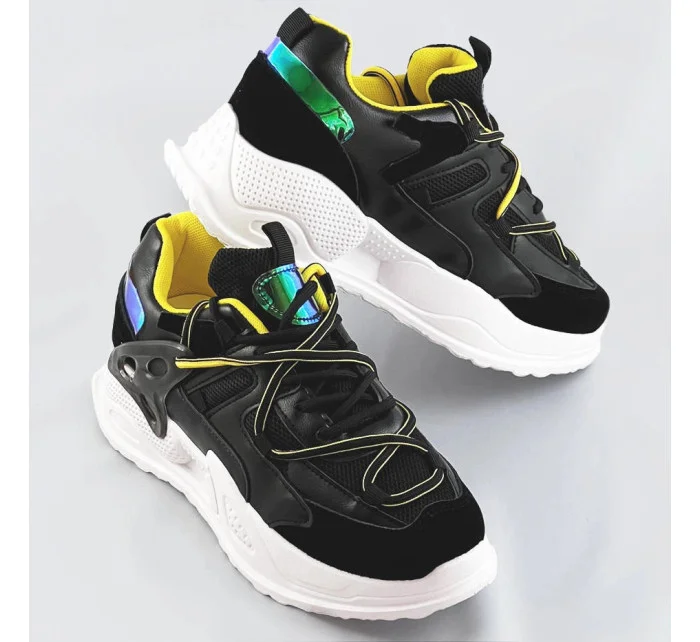 Černé dámské sneakersy se dvojitými model 17229000 - C'M Paris